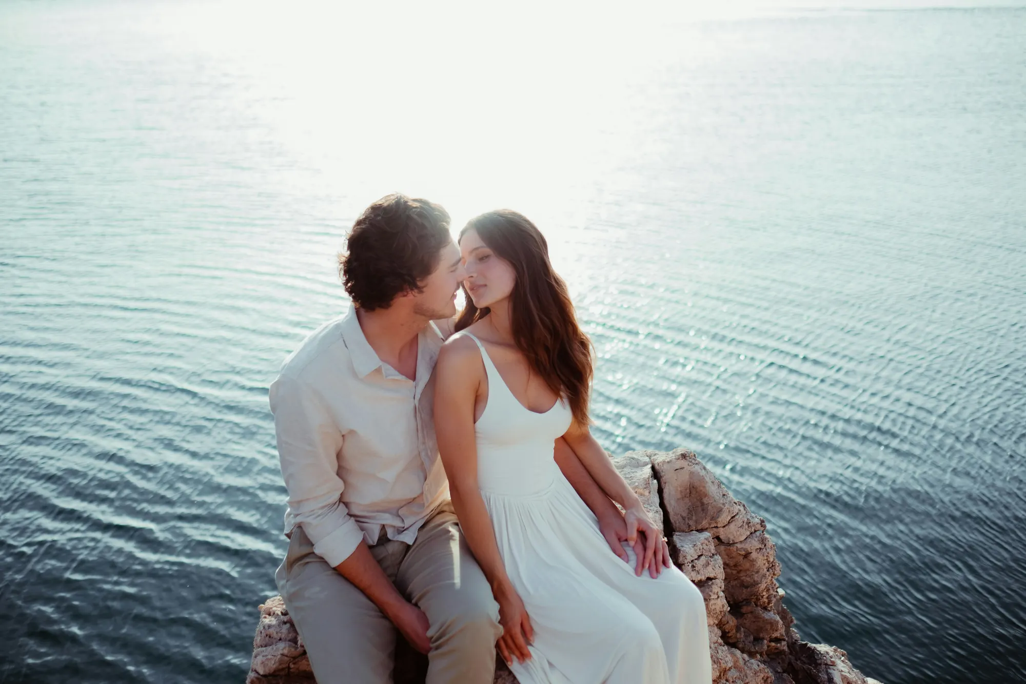 Mira and Noel on the cliffs
