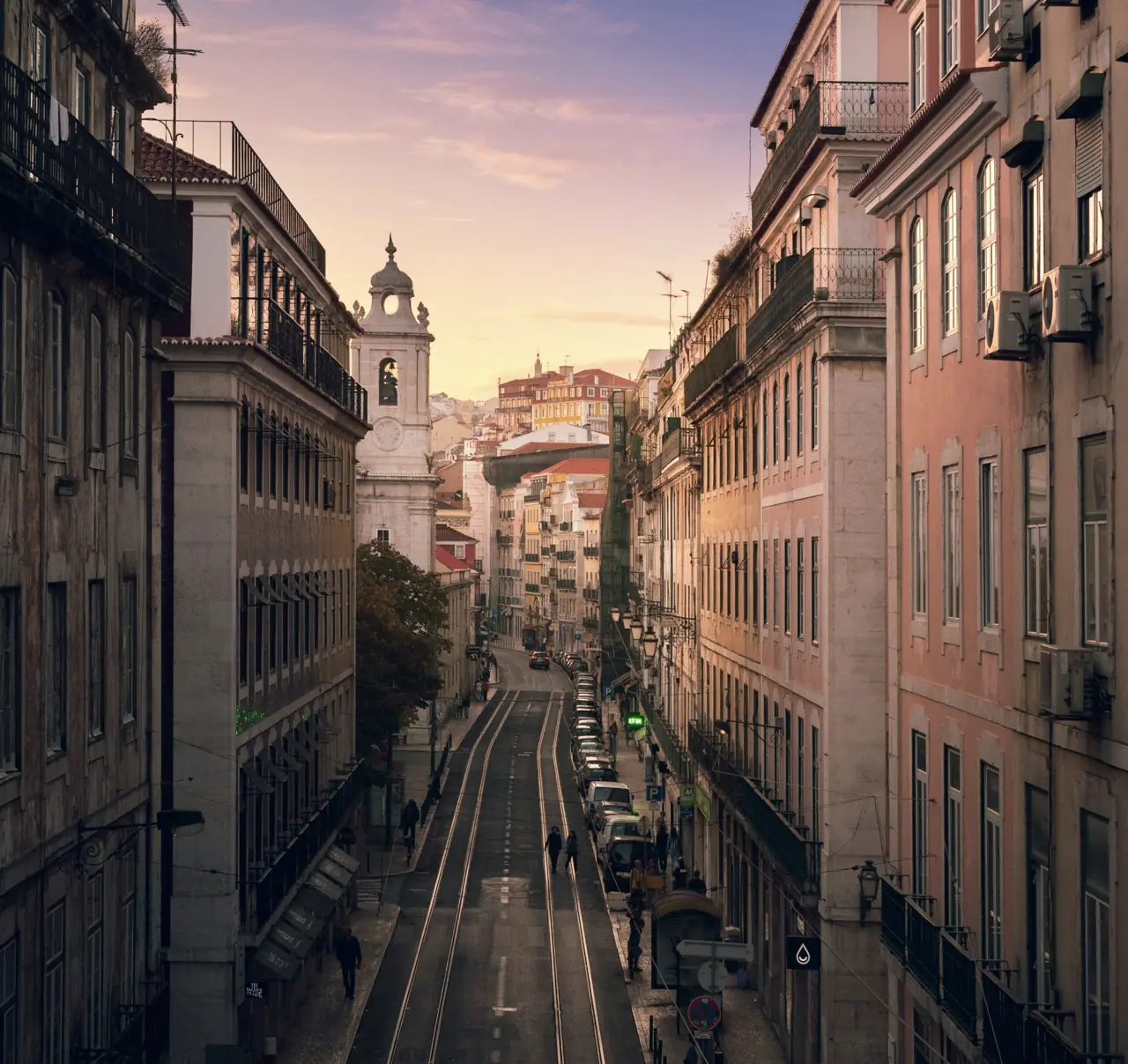 Evening light over Lisbon