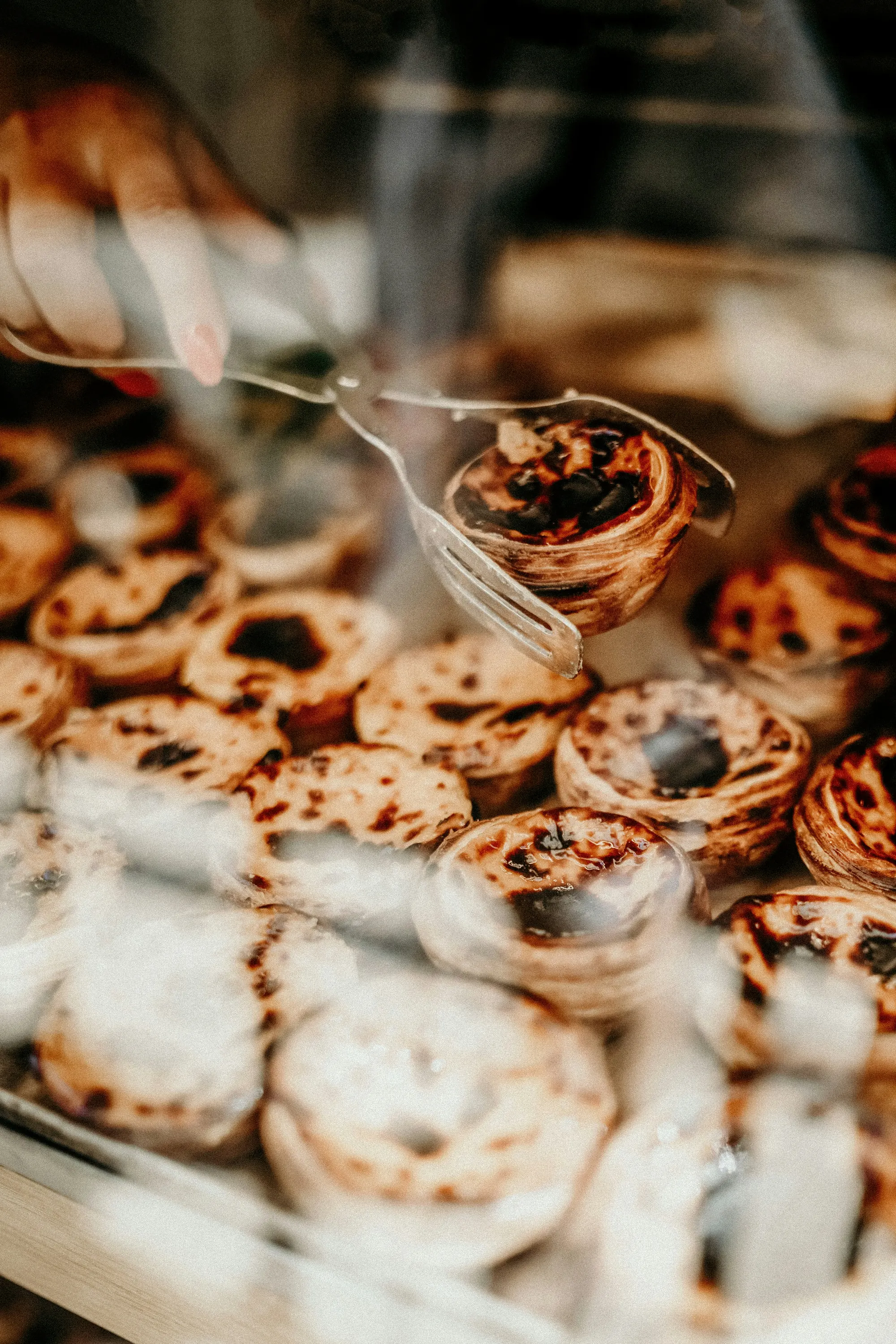 Pastéis de nata in a Lisbon café